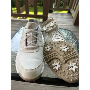 Adidas Golf Shoes Spiked Traction‎ White Leather Comfort Women's Size 11